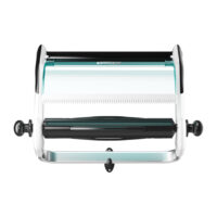 Tööstusliku rullpaberihoidja Tork Wall Stand W1, valge/türkiis