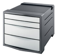 Esselte VIVIDA 4 sahtliga riiul, valge/hall