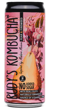 Karastusjook RUDY'S, Kombucha, Pear & Fireweed, 330ml, purk