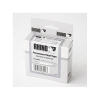 Markeerimislint Dymo Rhino 12mm x 5.5m, must/valgel, vinüül