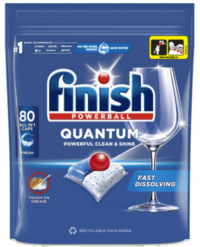 Nõudepesumasina tabletid FINISH Quantum, 80tk
