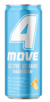 Vitamiinivesi 4MOVE Active Vitamin Magnesium + Vitamiinid, 330 ml