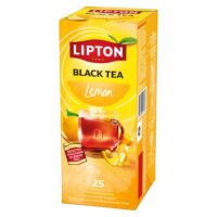 Must tee LIPTON, Lemon, 25 tk x 1,7 g, teekott fooliumis