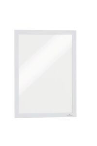 DURABLE DURAFRAME A4 self-adhesive information holder with magnetic closure, white, 2 pcs.