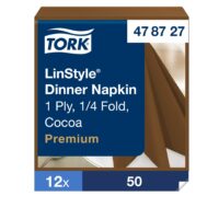 Õhtusöögissalvrätikud Tork LinStyle 4F, 39 x 39 cm, 50 tk, kakaovärvi 478727