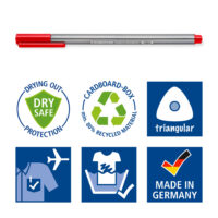 Tindipliiats Staedtler Triplus Fineliner, sinine