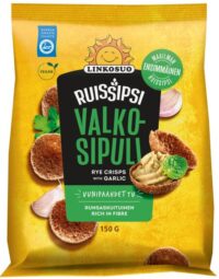 Rukkikrõpsud LINKOSUO küüslaugumaitselised, 150g