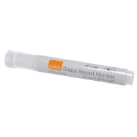 Tahvlimarker klaastahvlile NOBO, valge, 4 tk