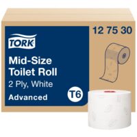Tualettpaber Advanced Compact T6, 2-kih, 10cm x100m, valge 127530