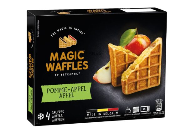 Belgia vahvlid MAGIC WAFFLES õunatäidisega, külmutatud, 4 x 80g
