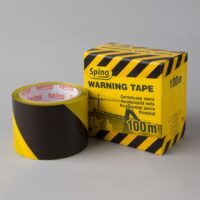 Hoiatuslint 70mm x 100m, kollane/must
