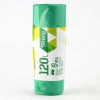 Jäätmekotid SORTEX, 120L, 70x100 cm, 35 mk, roheline, 10 tk.