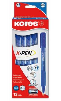 Pastapliiats Kores K6-F 0,7mm, kolmnurkne, sinine