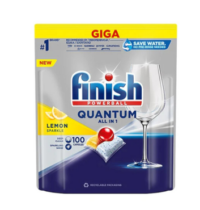 Nõudepesumasina tabletid FINISH Quantum Lemon, 100tk