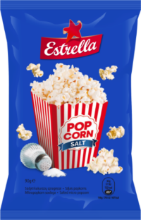 Mikropopkorn ESTRELLA soolaga, 90g