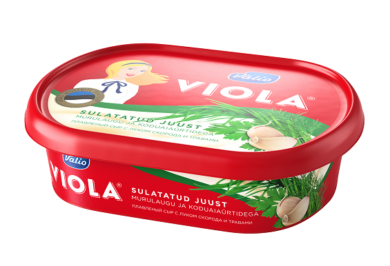 Sulatatud juust VALIO murulaugu-ürtidega, 185g