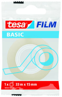 Teip Tesa Film Basic, 33m x 15mm, läbipaistev