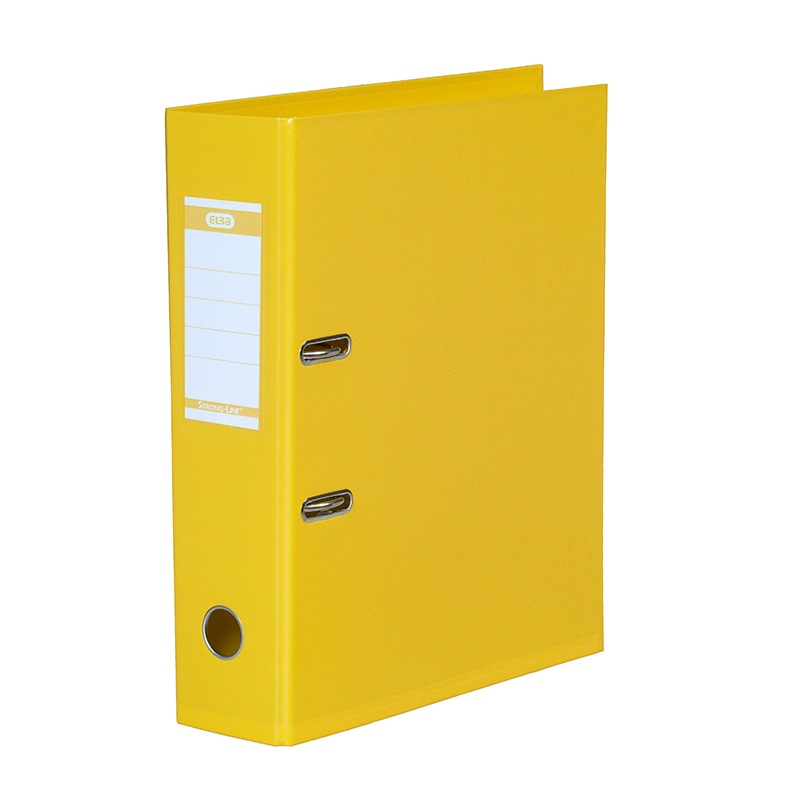 Registraator ELBA Strong-Line A4 80mm PP tugevdusribaga, kollane
