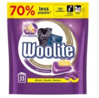 Geelkapslid WOOLITE BLACK  33 tk/pakk