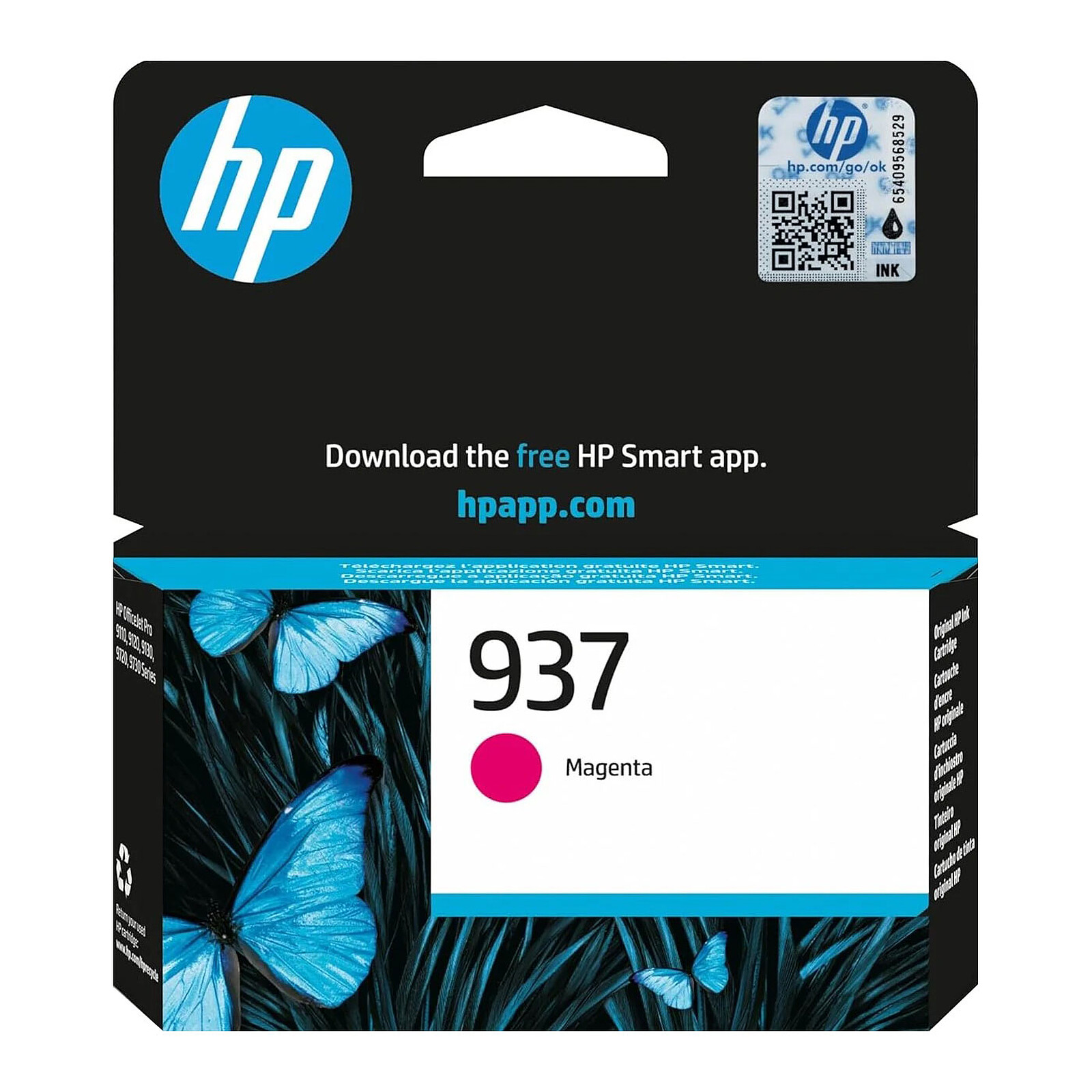 Tint HP Ink No.937 (4S6W3NE) MG magenta 800lk OEM (originaal)